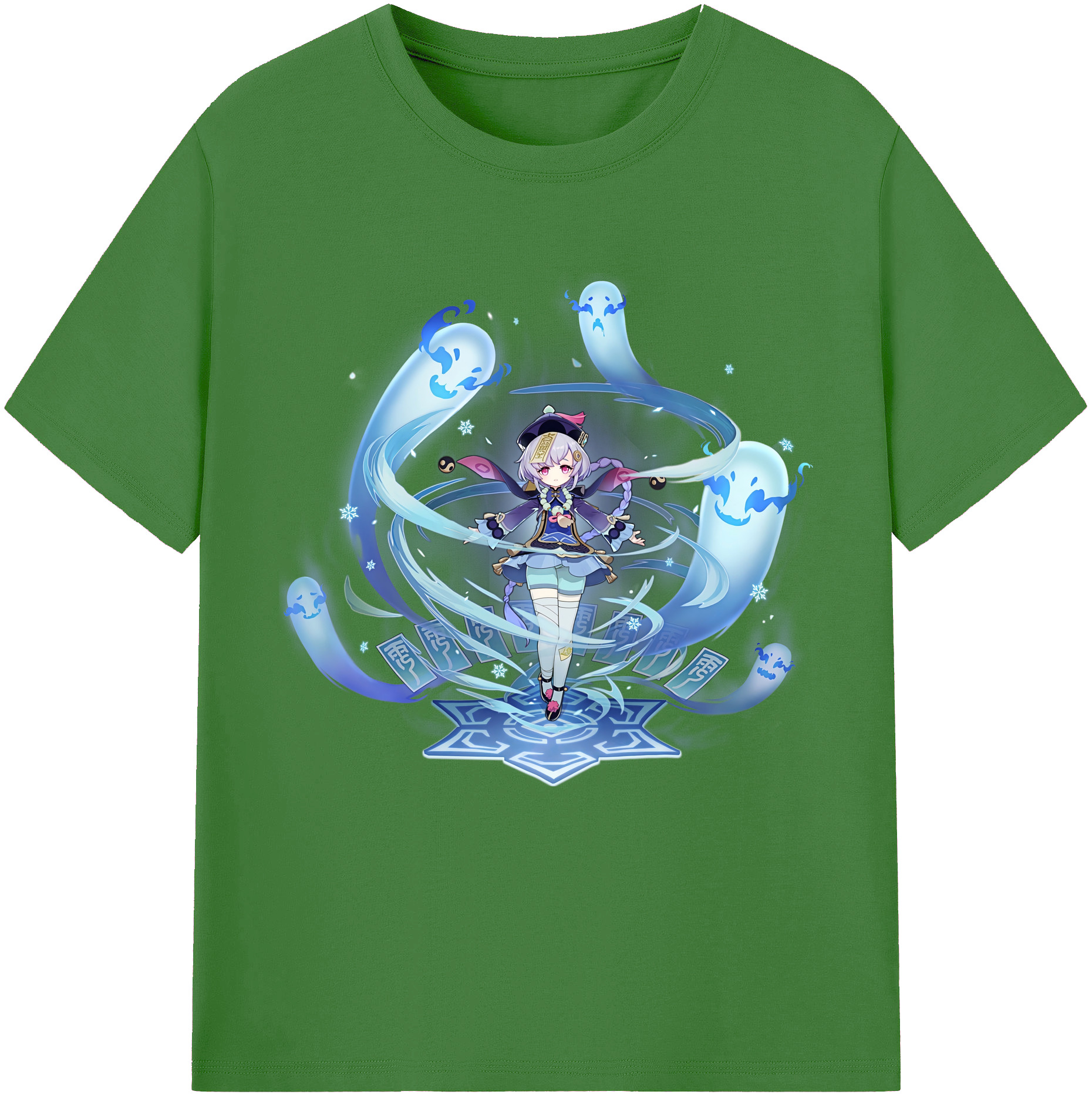 げんし神 七七 なな  genshin Nana レディースカジュアルプリントTシャツ（綿100％）
